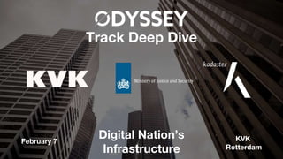 Track Deep Dive
Digital Nation’s
Infrastructure
February 7 KVK
Rotterdam
 