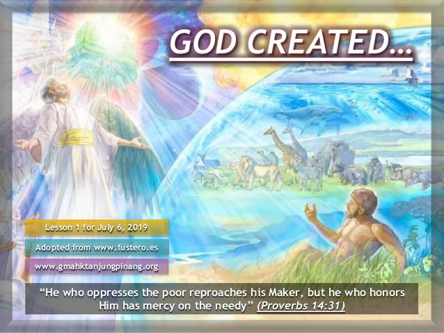 Sabbath School Lesson 1 3rd Quarter 19 Sabbath School Lesson 1 3rd Quarter 19
