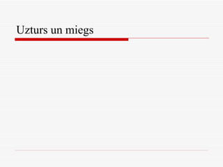 Uzturs un miegs 