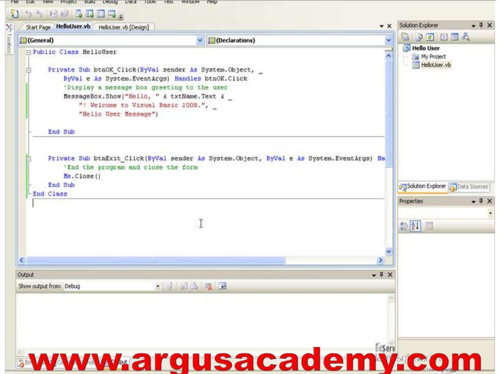 VISUAL BASIC .net i