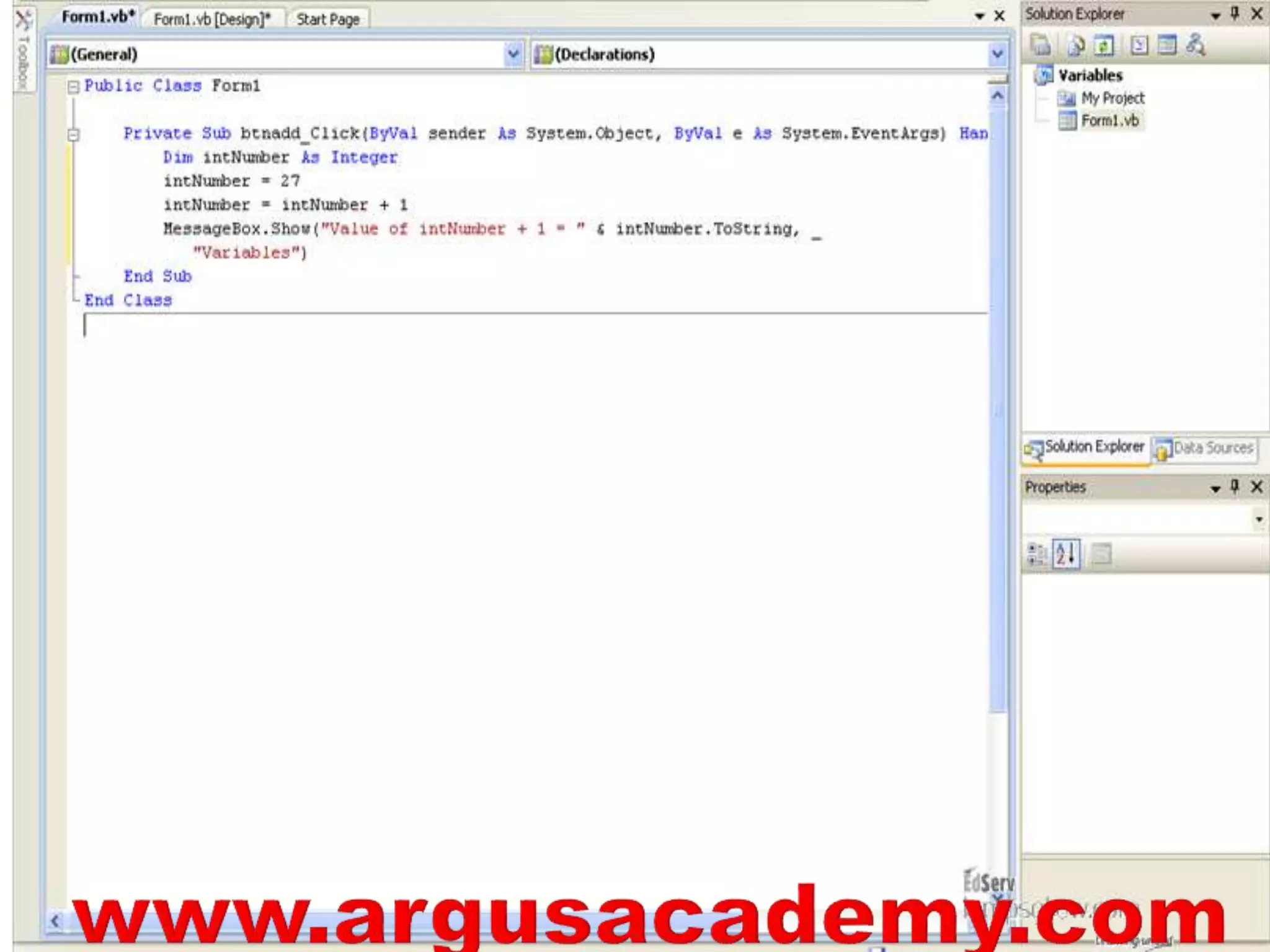 VISUAL BASIC .net ii