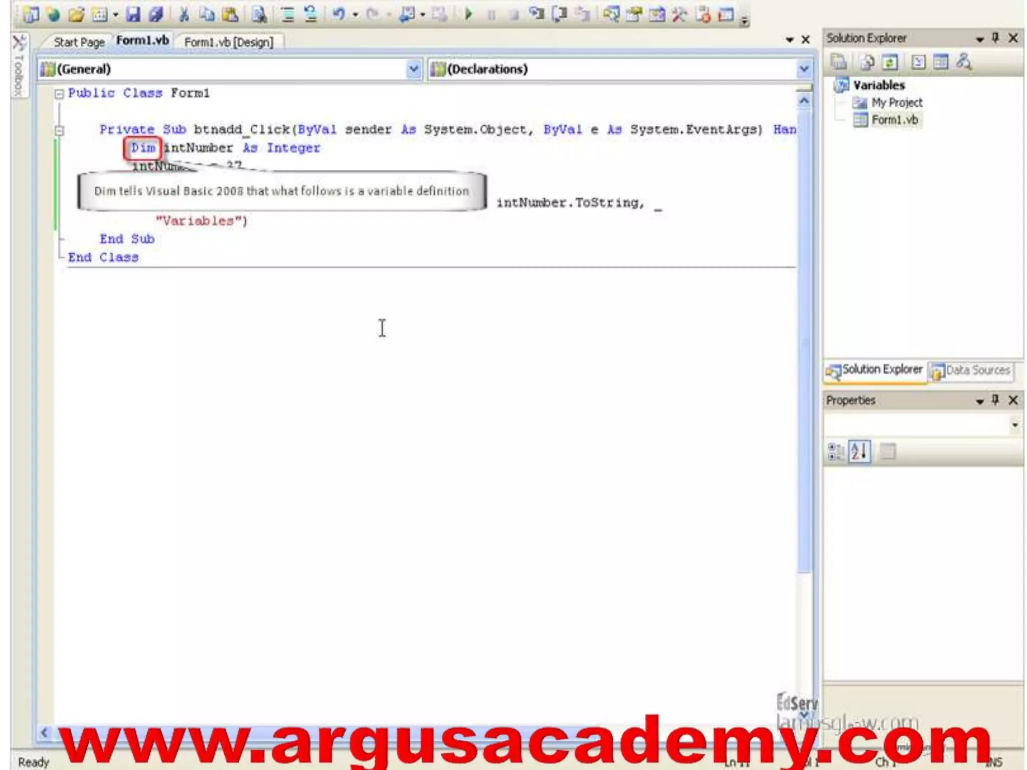 VISUAL BASIC .net ii