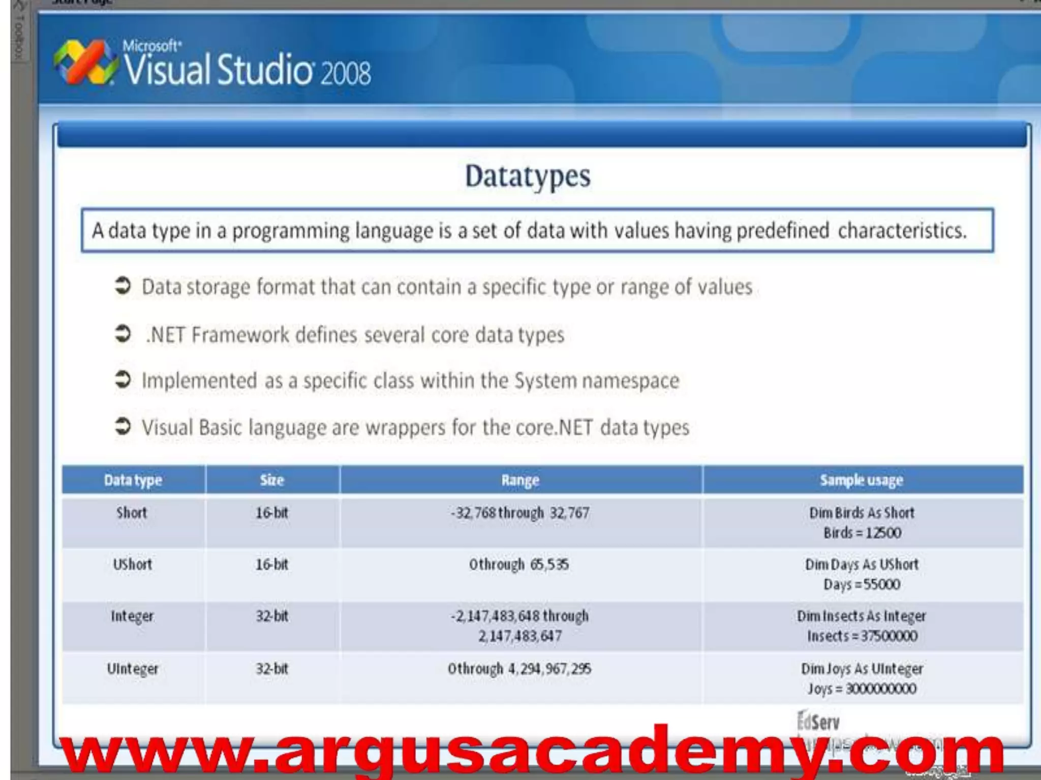 VISUAL BASIC .net ii