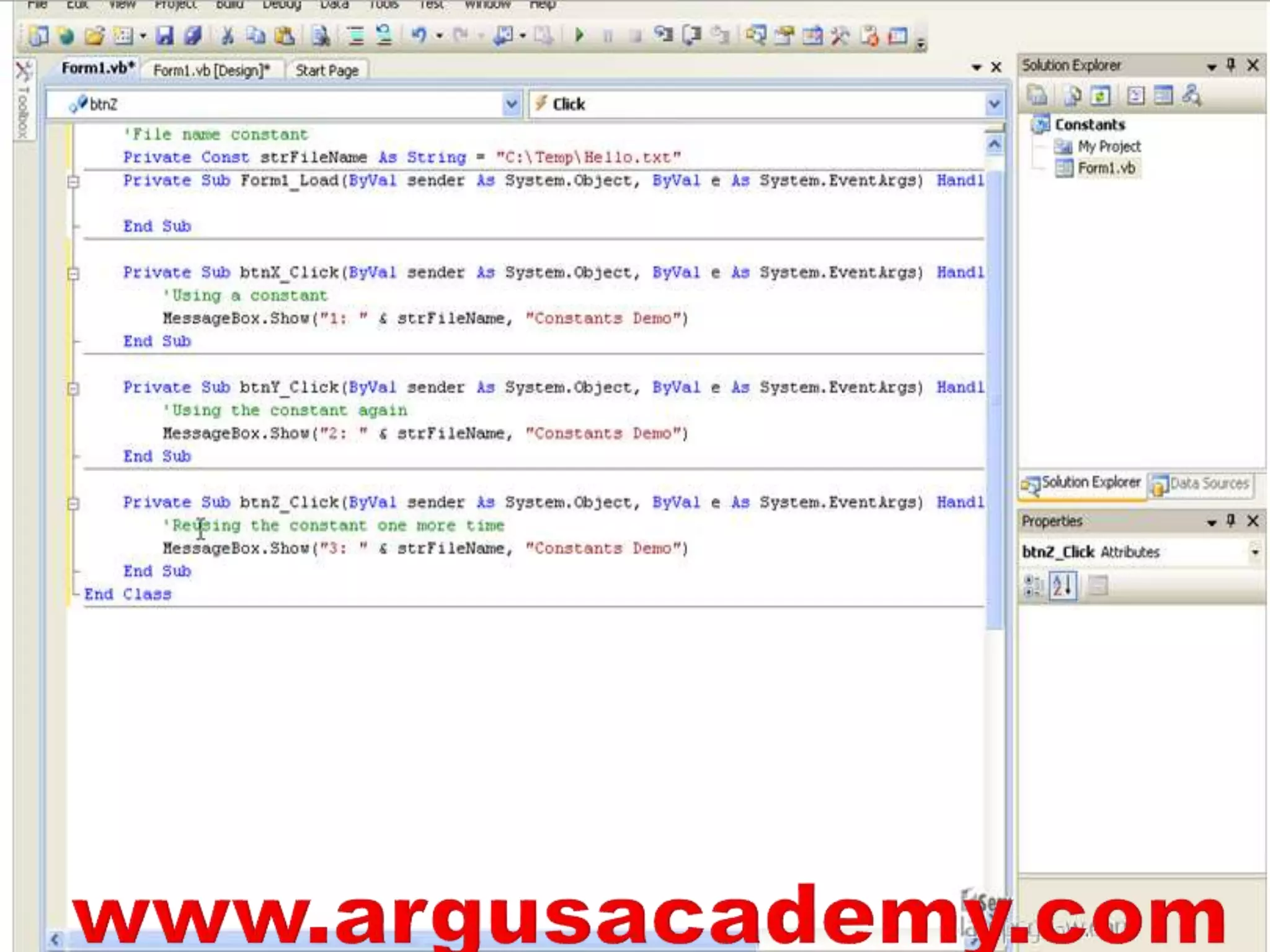 VISUAL BASIC .net ii
