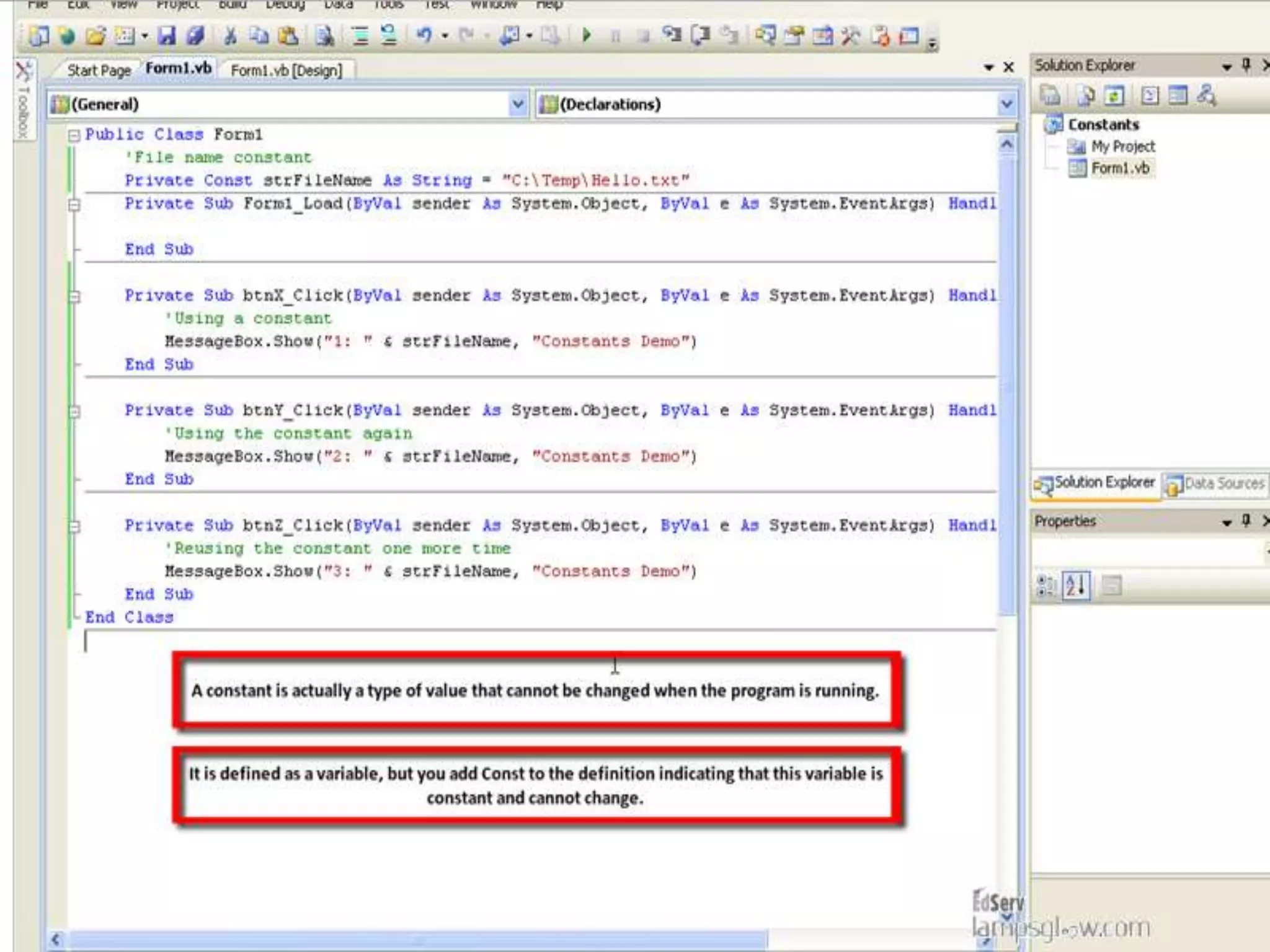 VISUAL BASIC .net ii