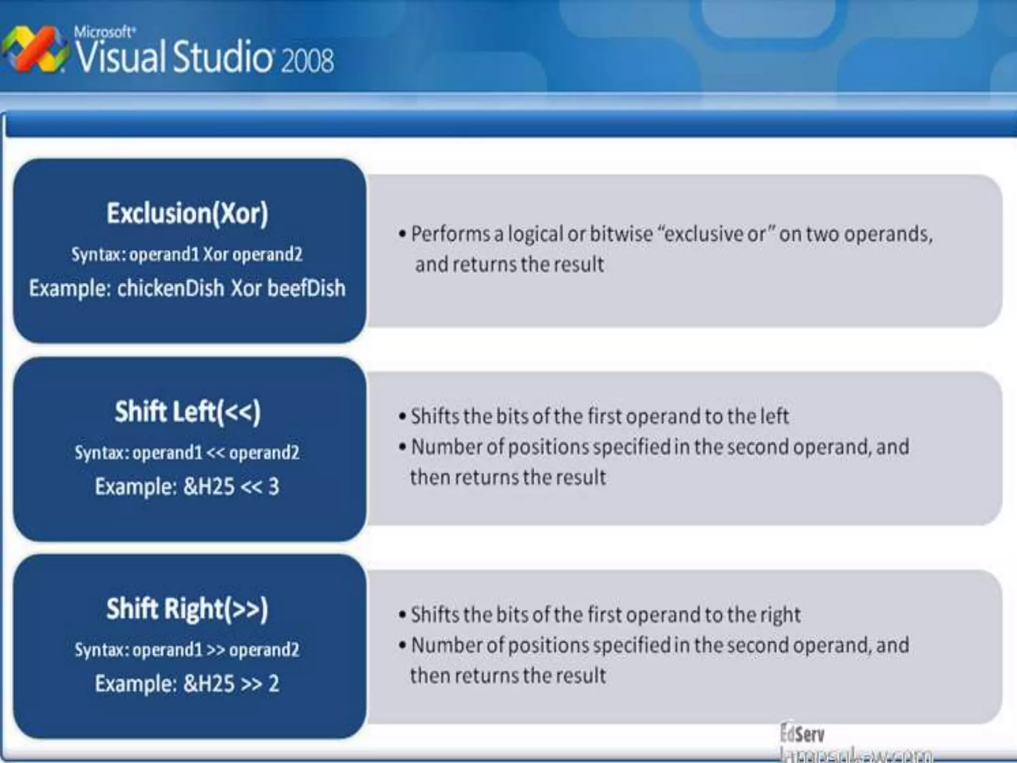 VISUAL BASIC .net ii