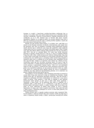 inventara; to svedoči ο intenzivnom socijalno-imovinskom raslojavanju koje se
odvijalo u ovoj sredini. Stalni ratni sukobi između plemena koji su pobedniku donosili
ratni plen i zarobljenike, i trgovina s Grcima kojima je, očigledno, preprodavan deo tih
zarobljenika sve su to bile okolnosti koje su forsirale dalji porast socijalne
nejednakosti. Međutim, svi su izgledi da društvo na severnim obalama Crnog mora u
đoba koje razmatramo još nije bilo izašlo iz poretka prvobitne zajednice; u njemu tek
što je počeo proces formiranja klasa i države.
Herodot više puta pominje skitske kraljeve. Ti su kraljevi, čak i onda kada su se
nalazili na čelu formacije sastavljene od nekoliko mesnih plemena, ipak ostajali samo
kao plemenske vođe. Zato, ne sumnjajući u postojanje obično kratkotrajnih formacija
mesnih plemena koja su udruživala svoje snage radi zajedničkih vojnih poduhvata
velikog obima, kao što su, na primer, bili slučajevi kod skitskih upada u Malu i Prednju
Aziju, ipak treba odlučno odbaciti mišljenja nekih naučnika koji tvrde da je kod Skita u
doba VH-V veka pre n.e. postojala država. Prvi realni znaci skitske državnosti
pojavljuju se najranije u drugoj polovini IV veka pre n.e. kad je na zapadnim obalama
Crnog mora nikla velika i snažna formacija pod vođstvom skitskog kralja Ateja, koja
je, istina, trajala veoma kratko. Kod Sarmata se ne raože pronaći trag državnosti. Prema
svedočanstvima niza antičkih pisaca u sarmatskoj sredini naročita uloga pripadala je
ženamaJTo praža osnov za mišljenje da su kod Sarmata ostaci matrijarhata očuvani
duže nego kod Skita. Takođe se sa sigurnošću može smatrati da u lokalnoj severno-
crnomorskoj sredini nije bilo više-manje razvijenog ropstva. Na osnovu svega što
znamo od Herodota i iz kratkih napomena drugih autora ο skitskim roboviraa, može se
stvoriti predstava ο patrijarhalnim fonnama ropstva. Teško da bi rad neslobodnih
mogao da nađe širu primenu u domaćinstvima stalno nastanjenog stanovništva koje,
prema svim raspoloživim podacima, još nije poznavalo privatnu svojinu na zemlju.
Valja misliti da u slučajevima kad je gubitak slobode bio vezan za zarobljeništvo,
zarobljenici nisu dugo zadržavani kod pobedničkog plemena, već su otpremani van
granica, očigledno posredovanjem grčkih trgovaca.
Naše predstave ο životu nomadskog i stalno nastanjenog stanovništva na teritoriji uz
severne obale Crnog mora zasnovane su kako na svedočanstvima Herodota i drugih
antičkih autora tako i na materijalima arheoloških istraživanja. „Skiti piše Herodot ο
nomadima ne pribavljaju sebi hranu zemljoradnjom već stočarstvom i svoje stanove
podižu na kolima". Jasnu predstavu ο tome kako su izgledala ta kola dobijamo
pošmatrajući model načinjen od gline koji je nađen među dečjim igračkama i
iskopinama u rejonu Kerča. Taj tip pokretnog stana nikao je, očigledno, još u
predskitsko doba u epohi bronze, jer su u grobnicama iz tog doba na severnom
Kavkazu nađeni slični glineni modeli, a u jednom kurganu veliki drveni točkovi bez
paoka. Za vreme zadržavanja na jednom mestu nomadi su živeli u šatorima
napravljenim od valjane vune i imali su ognjište nasred šatora. Takav jedan šator jurta
u obliku konusa s cilindričnira poklopcem na otvoru za odvod dima prikazan je na
jednoj pantikapejskoj fresci.
Nijejiam goznato kako su izgledale stambene prostorije stalno iiastanjenih Skita.
Izvesnu predstavu ο njihovim naseljima daju ostaci zemunica i koliba od zemlje koje se
nalaze u iskopinama skitskih naselja, a takođe i proučavanje konstruktivnih osobina
 