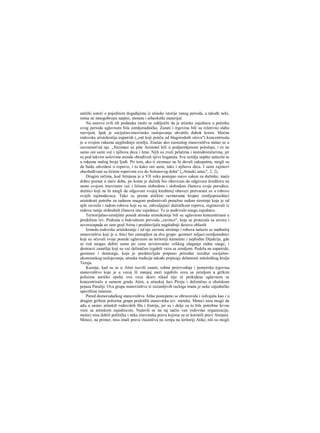 antički autori ο pojedinim događajima iz atinske istorije ranog perioda, a takođe neki,
istina ne mnogobrojni natpisi, monete i arheološki materijal.
Na osnovu svih tih podataka može se zaključiti da je atinska zajednica u početku
ovog perioda uglavnom bila zemljoradnička. Zanati i trgovina bili su relativno slabo
razvijeni. Ipak je socijalno-imovinsko raslojavanje uhvatilo dubok koren. Moćna
rodovska aristokratija eupatridi (,,οηϊ koji potiču od blagorodnih očeva") koncentrisala
je u svojim rukama najplodniju zemlju. Znatan deo zaostalog stanovništva našao se u
zavisnosti'od nje. „Siromasi su piše Aristotel bili u podjarmljenom položaju, i to ne
samo oni sami već i njihova deca i žene. Njih su zvali pelatima i šestodeoničarima, jer
su pod takvim uslovima arende obrađivali njive bogataša. Sva zemlja uopšte nalazila se
u rukama malog broja ljudi. Pri tom, ako ti siromasi ne bi davali zakupninu, mogli su
da budu odvedeni u ropstvo, i to kako oni sami, tako i njihova deca. I sami zajmovi
obezbeđivani su ličnim ropstvom sve do Solonovog doba" („Atinski ustav", 2, 2).
Drugim rečima, kod Atinjana je u VII veku postojao surov zakon za dužnike, inače
dobro poznat u staro doba, po kome je dužnik bio obavezan da odgovara kreditoru ne
samo svojom imovinom već i ličnom slobodom i slobodom članova svoje porodice;
dužnici koji ne bi mogli da odgovore svojoj kreditnoj obavezi pretvarani su u robove
svojih zajmodavaca. Tako su prema atičkim razmerama krupni zemljoposednici
aristokrati potrebe za radnom snagom podmirivali pretežno radom sirotinje koja je od
njih zavisila i radom robova koji su se, zahvaljujući dužničkom ropstvu, regrutovali iz
redova ranije slobodnih članova iste zajednice. To je podrivalo snagu zajednice.
Teritorijalno-zeraljišni posedi atinske aristokratije bili su uglavnom koncentrisani u
predelima tzv. Pediona u bukvalnom prevodu „ravnice", koja se protezala sa severa i
severozapada uz sam grad Atinu i predstavljala najplođniji deoove oblasth
Izmedu rodovske aristokratije i od nje zavisne sirotinje i robova nalazio se međusloj
stanovništva koji je u Atici bio zastupljen sa dve grupe: geomori seljaci-zemljoradnici
koji su očuvali svoje posede uglavnom na teritoriji kamenite i neplodne Dijakrije, gde
se rod mogao dobiti samo po cenu neverovatno velikog ulaganja radne snage; i
demiurzi zanatlije koji su već delimično izgubili vezu sa zemljom. Podelu na eupatride,
geomore i demiurge, koja je predstavljala potpuno prirodan rezultat socijalno-
ekonomskog raslojavanja, atinska tradicija takođe pripisuje delatnosti mitološkog kralja
Tezeja.
Kasnije, kad su se α Atini razvili zanati, robna proizvodnja i pomorska trgoviaa
stanovništvo koje je u vecoj ili manjoj meri izgubilo vezu sa zeraljom u grčkim
polisima anričke epohe ova veza skoro nikad nije ni prekidana uglavnom se
koncentrisalo u samom gradu Atini, u atinskoj luci Pireju i delimično u obalskom
pojasu Paraliji. Ova grupa stanovništva iz razumljivih razloga imala je neke zajedničke
specifične interese.
Pored domorodačkog stanovništva Atike postepeno se obrazovala i izdvajala kao i u
drugim grčkim polisima grupa pridošlih stanovnika tzv. meteka. Meteci nisu mogii da
uđu u sastav atinskih rodovskih fila i fratrija, jer su i dalje za to bile potrebne krvne
veze sa atinskom zajednicom. Našavši se na taj način van rodovske organizacije,
meteci nisu dobili politička i neka imovinska prava kojima su se koristili pravi Atmjani.
Meteci, na primer, nisu imali prava vlasništva na zemju na teritoriji Atike, niti su mogli
 