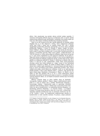 države. Zato proučavanje tog perioda odavno privlači pažnju naučnika. U
inostranoj istoriografiji prilikom njegovog osvetljavanja često se koriste metode
tendencioznog modernizovanja ekonomskog i socijalnog života antičke epohe, pri
čemu nisu retki slučajevi direktnog falsifikovanja istorijskog materijala.
Samo se po sebi razume da nas takvi metodi udaljavaju od istorijske suštine
događaja koji su se tada odigravali u Grčkoj. Takvo tendenciozno prilaženje
istoriji stare Grčke υ punoj meri se ispoljilo krajem XIX veka u delima
najuglednijih predstavnika buržoaske istoriografije, na prvom mestu nemačkih
predstavnika: Dunkera, J. Švarca, R. Pelmana, E. Majera i drugih. Na primer,
prema tvrđenju E. Majera, stari narodi su prošli u svom razvoju iste faze koje su
prošle zemlje Evrope tokom srednjeg veka i u novije doba. Istorijski period koji se
odražava u homerskim epovima, Majer naziva grčkim „srednjovekovljem"; od
VHI-VII veka pre n.e. Grčka, prema njegovom mišljenju, stupa na put razvoja koji
je u V veku uvodi u kapitalizarn sa svim njegovim osobinama. Na taj način, E.
Majer deli istoriju čovečanstva na cikluse od kojih se svaki završava kapitalizmom
koji, prema njegovom mišljenju, predstavlja najvišu, završnu etapu razvoja. Takvo
gledište su u potpunosti prihvatili R. Pelman i J. Beloh koji su takođe tvrdili da je
Grčka u V veku pre n.e. bila „kapitalistička" zemlja. Istina, pored pomenutog
shvatanja istorije stare Grčke postojalo je i drago, vezano za ime buržoaskog
ekonomiste i istoričara K. Bihera. Za razliku od Majera Biher je smatrao da je
tokom čitave antičke epohe dominirala tzv. zatvorena domaća privreda (oikos) u
kojoj je osnovu privrednog života draštva predstavljala porodica, dom. Glavni
zadatak proizvodnje, prema Biherovom mišljenju, svodio se na zadovoljavanje
potreba porodice u koju su bili uključeni robovi i „kmetovi", dok trgovina nije
igrala važniju ulogu. Zajedničko u shvatanjima E. Majera i K. Bihera a ona su
stekla ne mali broj pristalica bilo je to što u svojim definicijama antičke
ekonomike nisu polazili od načina proizvodnje na kome se u istorijskom zbivanju
zasnivaju društveni odnosi, vec od stepena razvijenosti razmene koju oni tretiraju
vrlo proizvoljno.
Biherove postavke danas su skoro izgubile uticaj na buržoasku
istoriografiju, međutim, gledišta E. Majera i njegovi modernizatorski načini
prešli su u većoj ili manjoj meri u nasleđe. Iskorišćavanje kategorija i
terminologije feudalne i kapitalističke epohe uz ignorisanje istorijskih
osobenosti robovlasničkog sisteraa u delima koja su posvečena istoriji stare
Grčke isto tako je karakteristično i za minhenskog istoričara Bengtona, i za
firentinskog profesora Džijanelija, i za Francuza Klošea, i za Engleza
Frimena.19 Izvestan uticaj tog pravca može da se oseti čak i u delirna tako
naprednih engleskih naučnika koji stoje na pozicijama marksizma, kao što
su Dž. Tomson i Ueson. Ali tendenciozno modernizovanje naročito je
karakteristično za neke američke istoričare. Na priraer, u knjizi profesora
19 H. Bengtson, Griechische Geschichte von den Anfangen bis in die Romische Kaiserzeit,
Munchen, 1950; G. Gianelli. Trattato di storia Greca, 2. izd., Roma, 1951; P. Cloche, La
democratie Athenienne, Paris, 1951; K. Freeman. Greek city-states, London, 1950. Recen- zije
ο tim knjigama vidi u „Vjesniku drevne istorije", 1953; No 4, 94 (Α. K. Berger); No 3, 147 (Α.
N. Kazamanovoj) i No 4, (Μ. K. Trofimova).
 