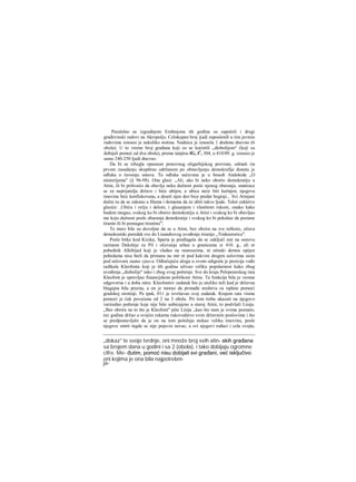 Paralelno sa izgradnjom Erehtejona tih godina su započeli i drugi
građevinski radovi na Akropolju. Celokupan broj ijudi zaposlenih u tim javnim
radovima iznosio je nekoliko stotina. Nadnica je iznosila 1 drahmu dnevno (6
obola). U to vreme broj građana koji su se koristili „diobolijom" (koji su
dobijali pomoć od dva obola), prema natpisu IG, I2
, 304, u 410/09. g. iznosio je
samo 240-250 ljudi dnevno.
Da bi se izbegla opasnost ponovnog oligarhijskog prevrata, odmah ria
prvom zasedanju skupštine održanom po obnavljanju demokrafije đoneta je
odluka ο čuvanju ustava. Ta odluka sačuvana je u besedi Andokida „O
misterijama" (§ 96-98). Ona glasi: „Ali, ako bi neko oborio demokratiju u
Atini, ili bi prihvatio da obavlja neku dužnost posle njenog obaranja, smatrace
se za neprijatelja države i biće ubijen, a ubica neće biti kažnjen; njegova
imovina biće konfiskovana, a deseti njen deo bice predat boginji... Svi Atinjani
dužni su da se zakunu u filama i demama da će ubiti takve ljude. Tekst zakletve
glasiće: ,Ubiću i rečju i delom, i glasanjem i vlastitom rukom, onako kako
budem mogao, svakog ko bi oborio demokratiju u Atini i svakog ko bi obavljao
ma koju dužnost posle obaranja demokratije i svakog ko bi pokušao da postane
tiranin ili bi pomagao tiraninu'".
Te mere bile su dovoljne da se u Atini, bez obzira na sve teškoće, očuva
demokratski poredak sve do Lisandrovog uvođenja tiranije „Tridesetorice".
Posle bitke kod Kizika, Sparta je predlagala da se zaključi mir na osnovu
razmene Dekeleje za Pil i očuvanja arhee u granicama iz 410. g., ali ni
pobednik Alkibijad koji je vladao na moreuzima, ni atinski demos opijen
pobedama nisu hteli da pristanu na mir ni pod kakvim drugim uslovima osim
pod uslovora status cjuo-a. Odlučujuću ulogu u ovom odigrala je pozicija vođe
radikala Kleofonta koji je tih godina uživao veliku popularnost kako zbog
uvođenja „diobolije" tako i zbog svog poštenja. Sve do kraja Peloponeskog rata
Kleofont je upravljao finansijskom politikom Atine. Ta funkcija bila je veoma
odgovorna i u doba mira. Kleofontov zadatak bio je utoliko teži kad je državna
blagajna bila prazna, a on je morao da pronađe sredstva za isplatu pomoći
gradskoj sirotinji. Pa ipak, 011 je izvršavao svoj zadatak. Krajem rata visina
pomoći je čak povećana od 2 na 3 obola. Pri tom treba ukazati na njegovo
variredno poštenje koje nije bilo uobicajeno u staroj Atini; to podvlači Lisija.
„Bez obzira na to što je Kleofont" piše Lisija ,,kao što nam je svima poznato,
niz godina držao u svojim rukama rukovodstvo svim državnim poslovima i što
se predpostavljalo da je on na tom položaju stekao veliku imovinu, posle
njegove smrti nigde se nije pojavio novac, a svi njegovi rođaci i cela svojta,
„dokaz" te svoje tvrdnje, oni množe broj svih atin- skih građana
sa brojem dana u godini i sa 2 (obola), i tako dobijaju ogromne
cifre. Me- đutim, pomoć nisu dobijali svi građani, već isključivo
oni kojima je ona bila najpotrebni-
ja-
 