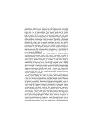 neprijatelja, na drugom je scena iz lova: lovac stoji u bojnim kolima i zateže luk,
gađajući jelena. Odelo i oružje prikazano na ovim predmetima nije ni po čemu
kritsko, iako je u tehničkom pogledu graviranje izvedeno po maniru najboljih
kritskih dela. Još je karakterističnija u tom pogledu scena juriša na tvrđavu
predstavljena na srebrnoj vazi iz iste grobnice. Kritu uopšte nisu poznate tvrđave
onog tipa kakav je dat na ovoj vazi. Taj siže pre svega mogao bi da bude prikaz
pohoda mikenskog kralja na obalu Male Azije, iako je tehnika rada na vazi kritska. U
drugim slučajevinm imitacija kritske tehnike i stila raarije je uspela ili predstavlja
svesno izbegavanje kritskih uzora. Ο tome svedoče sitni zlatni ukrasi u obliku malih
figura životinja koje nisu izrađene u kritskom maniru, i prikazi borbe životinja dati
na poklopcima škrinja. Tako se mikenska samobitnost ne povlači pred moćnim
prodorom kritske kulture. Ona se ispoljava ne samo isticanjem sižea rata i lova na
prvo mesto, već se manifestuje i odsustvom scena iz kulta i dvorskog života koje su
toliko omiljene na Kritu. Veoma je originalno oružje koje je obilno zastupljeno u
nalazima i ima vrlo lepu izradu sa bogatim ornamentima. Tehnika rada takođe je
bliska kritskoj, ali su oblici mikenskih mačeva i noževa drukčiji, a i sami predmeti su
veci. Konjići niskog rasta upregnuti u mikenska bojna kola ne liče na konje sa
kritskih spomenika kasnijeg doba.
Na nekim predmetima lokalnog stila i tehnike naročito se upadljivo ispoljava
individualnost rane mikenske kulture. Među ove pre svega spada šest maski sa
elementima portreta koje su nađene u muškim grobnicama; lica pokojnika su od
zlata i elektruma. Slična maska od elektruma, samo nešto grublje izrade, nađena je u
Mikeni 1952. g. prilikom iskopavanja tzv. grobnice ,,G". Ovi nalazi moraju se
smatrati jedinstvenim, pošto se ni na Kritu niti uopšte u ma kom mestii egejskog
podračja dosad nije našlo ništa slično. Tehnika izrade ovih maski takođe je potpuno
samostalna. Istim karakteristikama odlikuju se i velike reljefne predstave naoružanih
ratnika na stelama. Poređenje s Kritom ovde je nemoguće, pošto do danas tamo nije
otkriven ni jedan monumentalni plastični rad u kamenu. Od lokalnih keramičkih
nalaza postoji samo jedna zemljana posuda, rađena u kritskom stilu. Ostalo posuđe
predstavlja manje uspelu imitaciju kritskih uzora, ili je to posuđe lokalnog stila čime
je jasno potvrđeno da se ovde stara srednjoheladska tradicija oduprla svim stranim
uticajima i produžila svoj razvitak.
Iz svega rečenog proizlazi da uticaj kritske kulture na Mikenu, iako je on bio vrlo
značajan u prvoj polovini XVI veka, nije uništio njenu mesnu samobitnost.
Arheološki materijal tako obilno i potpuno zastupljen u inventaru iz „kruga grobova"
u celiiii čuva nesumnjivu karakterističnost. Zato se ne možemo složiti s Evansovom
pretpostavkom ο osvajanju Argolide od strane kritskih kraljeva i ο punoj prevlasti
nad mesnim stanovništvom. Mišljenja protivnika Evansovog shvatanja mnogo su
ubedljivija. Oni pretpostavljaju da razaranja kritskih palata u XVI veku, ο kojima
govori Evans, kao i depoi u grobnicama „kruga grobova" predstavljaju rezultate
uspelih napada mikenskih grupa na slabo zaštićene primorske oblasti Krita. Teško bi
se moglo pronaći jedno drugo tumačenje tako velike koncentracije bogatstva u
mkama mikenskih kraijeva koji su sahranjeni u grobnicama „kruga grobova". Među
zarobljemcima iz tih pohoda mogli su da se nađu ljudi kojima su bile poznate veštine
kritskih majstora i koji su kasnije stvorili svoju školu u Mikeni. Ovu pretpostavku
potvrđuje i ratnički karakter celokupnog inventara u grobnicama. Veliki teški
mačevi, noževi, koplja i drugi brojni primerci oražja, razume se, korišćeni su za
života njihovih vlasnika. Svakako, ne može biti slučajna ni njihova sklonost ka
ratničkim sižeima u primenjenoj umetnosti. U svojim najezdama mikenske grupe su
izgleda dopirale i do obala Male Azije. Na takvu pretpostavku posebno upućuje
prikaz opsade jedne tvrđave za koju je jasno da nije kritska; ta scena je predstavljena
 