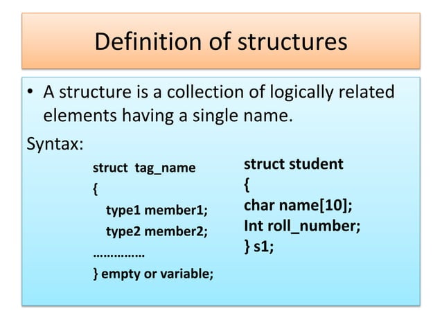 structures in C and Union in C, enumerated datatype | PPTX