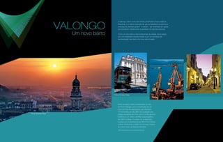 VALONGO
Entre as ações* está a revitalização do cais
do Porto Valongo, com a construção de um
novo terminal de passageiros que atenderá
12 mil turistas por dia, além da ocupação dos
antigos armazéns do Porto (de 01 a 08) para fins
turísticos e um centro científico oceanográfico
da USP e Unifesp. O projeto de revitalização
contará com investimentos de R$ 513,9 milhões
e deve transformar a região em um novo indutor
de crescimento da Baixada Santista.
*http://www.santos.sp.gov.br/nsantos/index.php
O Valongo, bairro onde está sendo construída a futura sede da
Petrobras, é o melhor exemplo de que os benefícios econômicos
oriundos do petróleo podem - e devem - ser revertidos em ações
que beneficiem diretamente a qualidade de vida das pessoas.
Como um dos bairros mais tradicionais da cidade, ele já passa
por uma verdadeira transformação e por um processo de
reurbanização que dará uma nova cara à região.
Um novo bairro
Fotos: Ernesto Papa
Fotos: Ernesto Papa
 