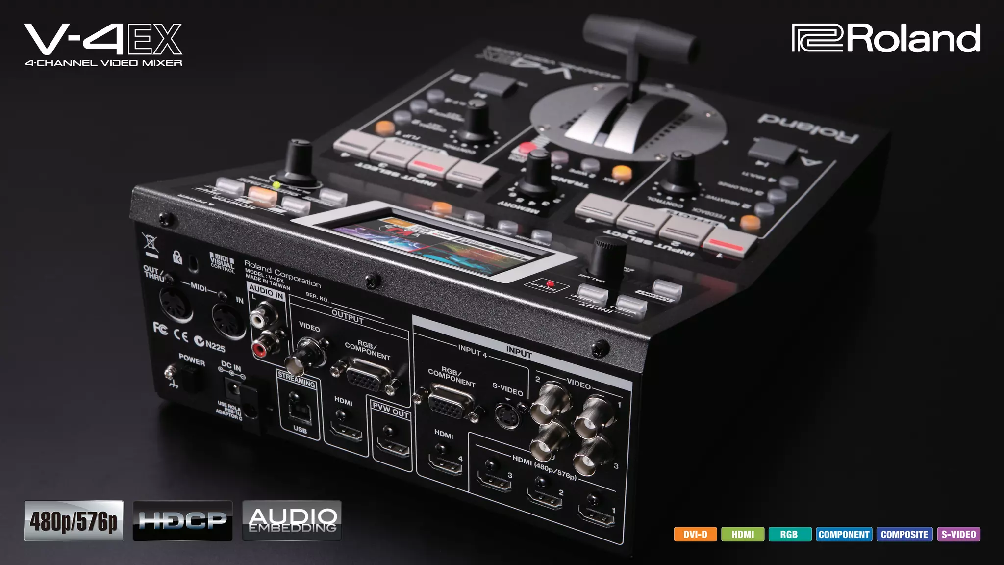 Roland V-4EX: 4-Channel Digital Video Mixer with Effects | PDF