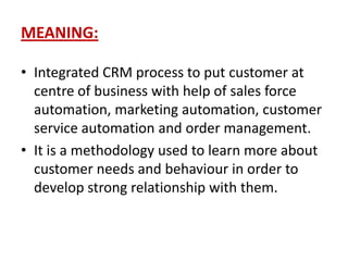what is crm system