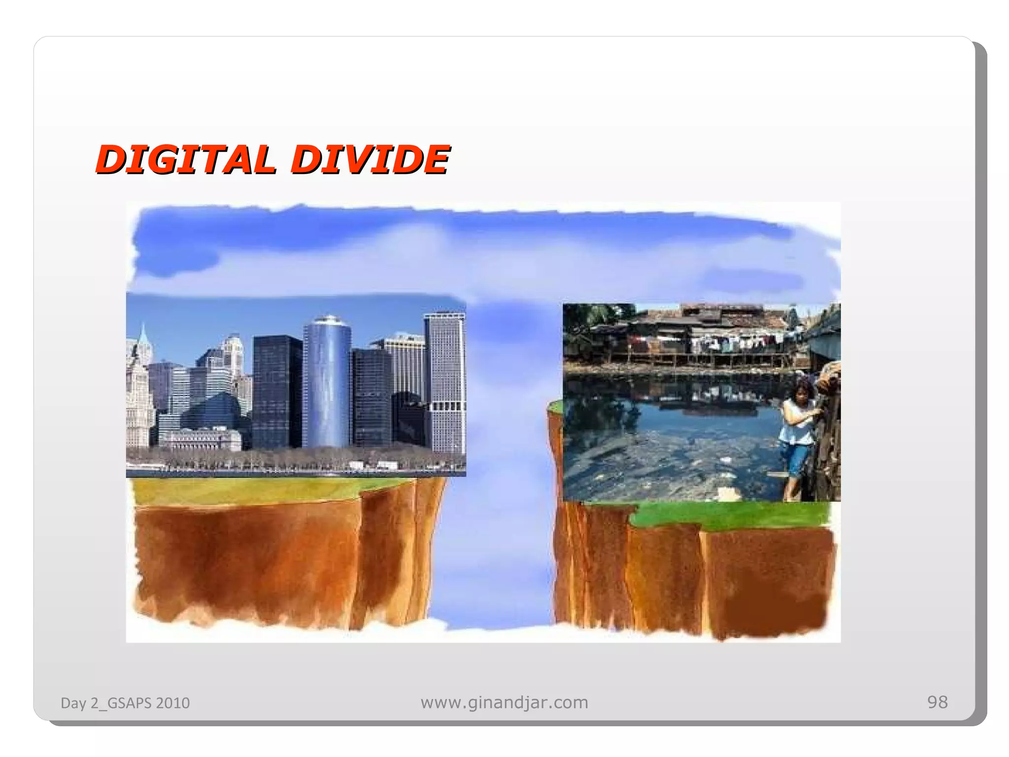 DIGITAL DIVIDE Day 2_GSAPS 2010 www.ginandjar.com 