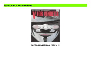 DOWNLOAD LINK ON PAGE 4 !!!!
Download V for Vendetta
Download PDF V for Vendetta Online, Read PDF V for Vendetta, Reading PDF V for Vendetta, Download online V for Vendetta, V for Vendetta Online, Read Best Book Online V for Vendetta, Read Online V for Vendetta Book, Download Online V for Vendetta E-Books, Download V for Vendetta Online, Download Best Book V for Vendetta Online, Download V for Vendetta Books Online, Download V for Vendetta Full Collection, Download V for Vendetta Book, Download V for Vendetta Ebook V for Vendetta PDF, Download online, V for Vendetta pdf Download online, V for Vendetta Best Book, V for Vendetta Read, PDF V for Vendetta Read, Book PDF V for Vendetta, Read online PDF V for Vendetta, Read online V for Vendetta, Download Best, Book Online V for Vendetta, Download V for Vendetta PDF files
 