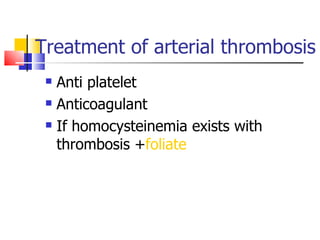 V. Hyper Coagulation State | PPT
