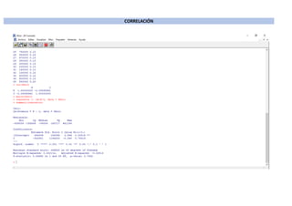 CORRELACIÓN
 