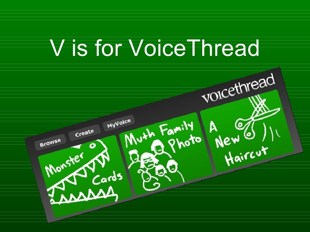 V Is For Voice Thread