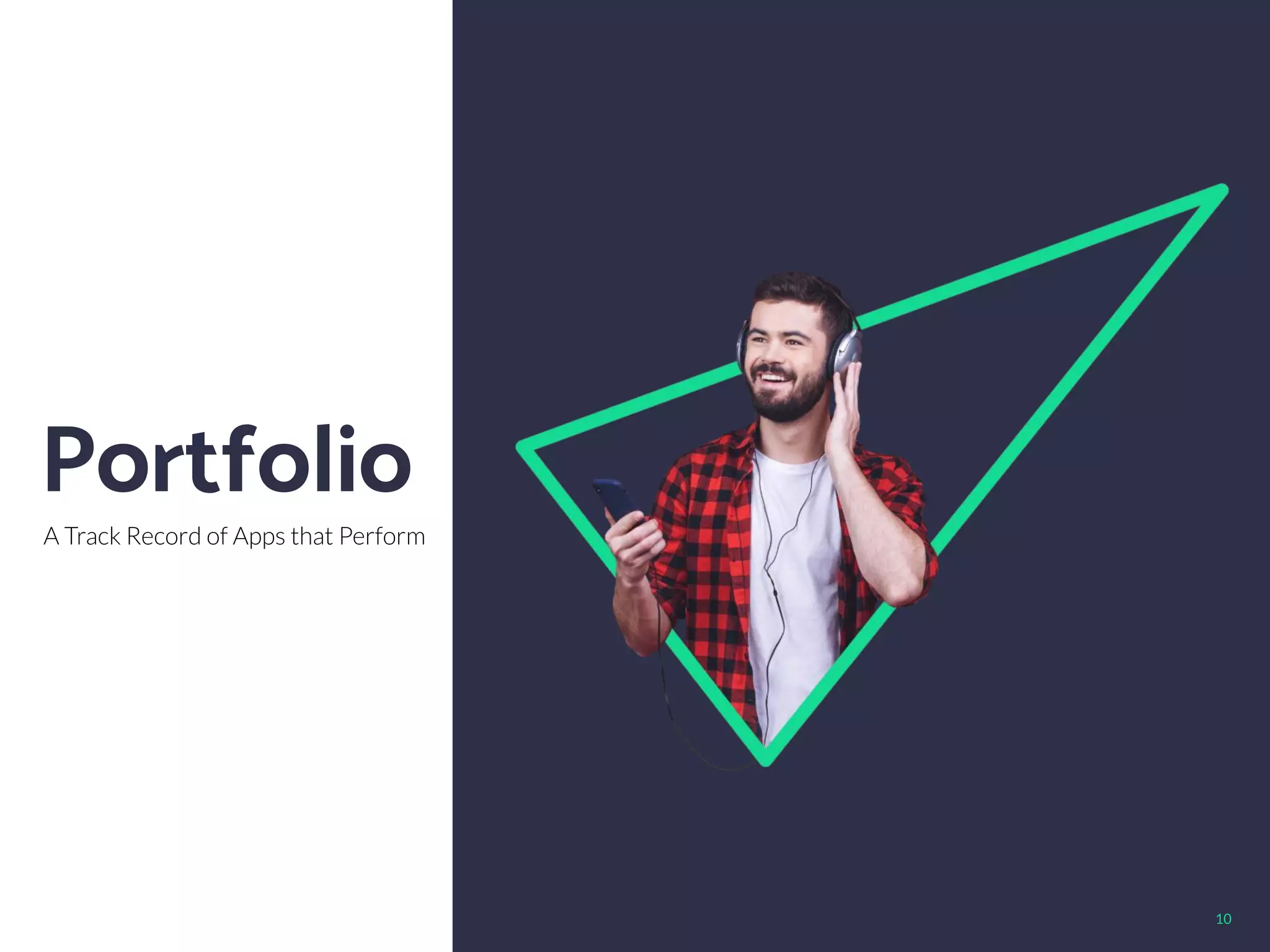 10
A Track Record of Apps that
Perform
Portfolio
A Track Record of Apps that Perform
 