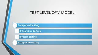 V model - Testing and Implementation of Information Systems | PPT