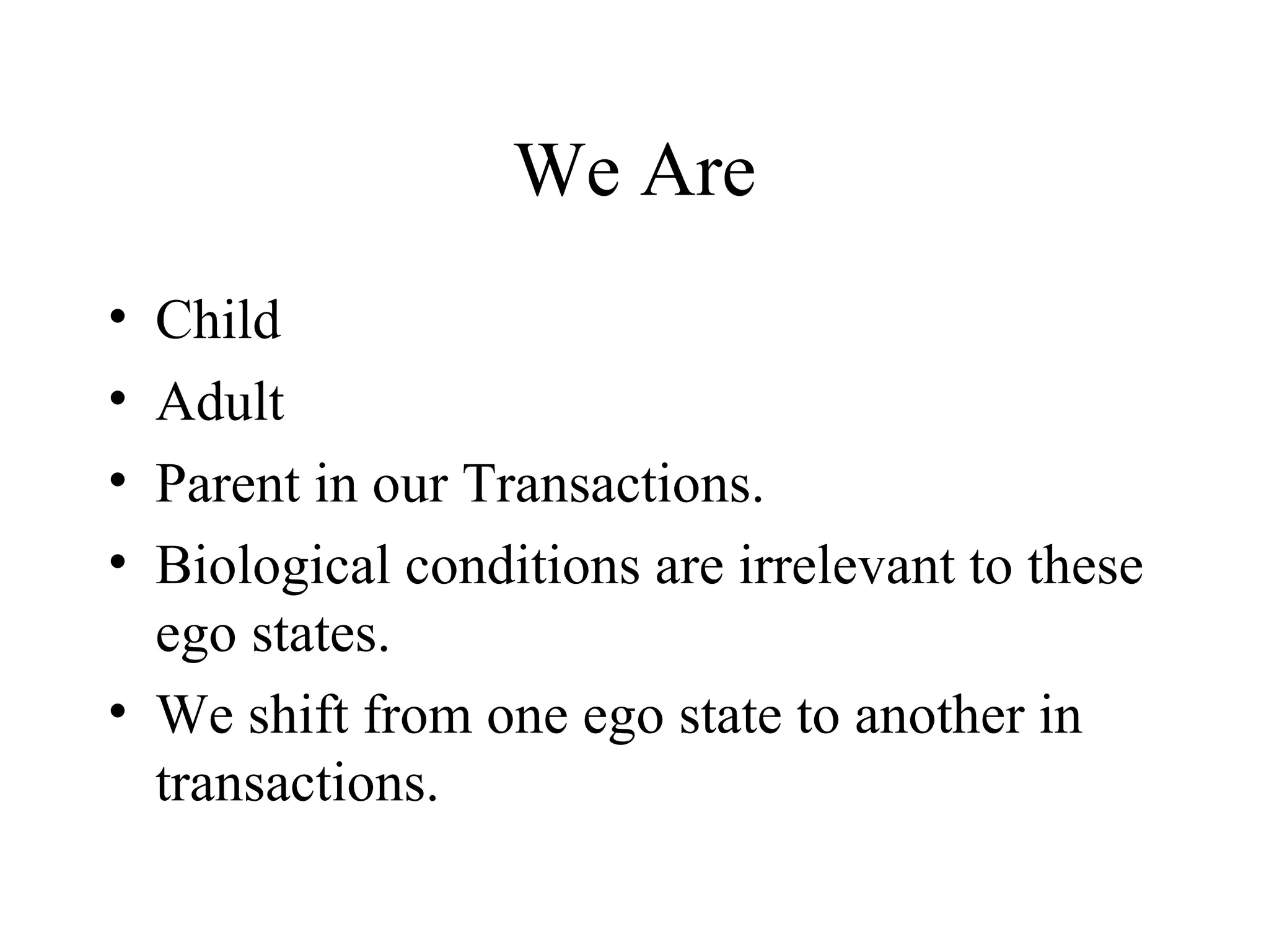 Transactional Analysis PPT Transactional analysis ppt