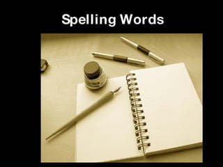 Spelling Words 