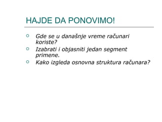 V primena računara | PPT