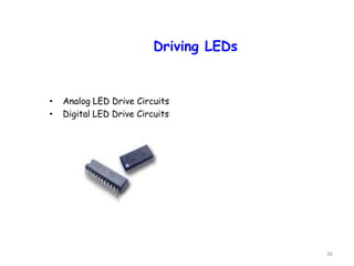 36
Driving LEDs
• Analog LED Drive Circuits
• Digital LED Drive Circuits
 