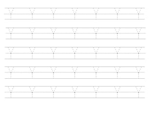 Tracing Alphabets (V-Z) | PDF