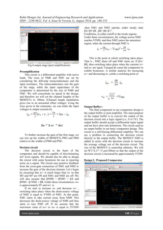 Design of Low Power & High Speed Comparator with 0.18μm Technology for ...