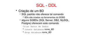 FUNDAMENTOS SOBRE USO DE Banco de Dados SQL | PPTX