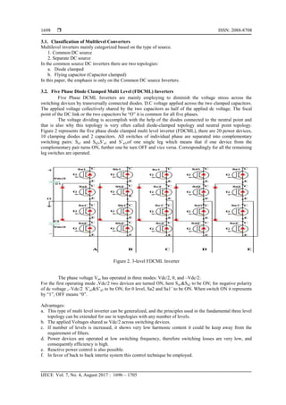 Performance Analysis of 3-Level 5-Phase Multilevel Inverter Topologies ...