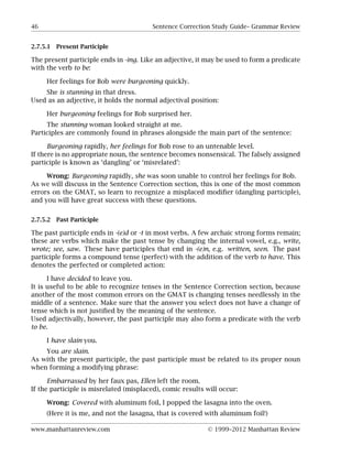 Pop Verb Gmat-sentence-correction-guide | PDF