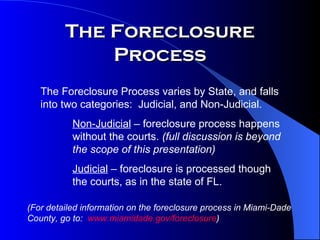 V1 Foreclosure Process | PPT