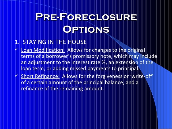 V1 Foreclosure Process