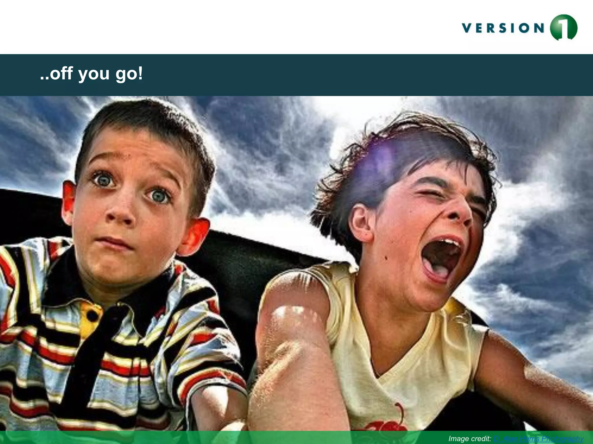 ..off you go!
Image credit: D. Alan Harris Photography
 