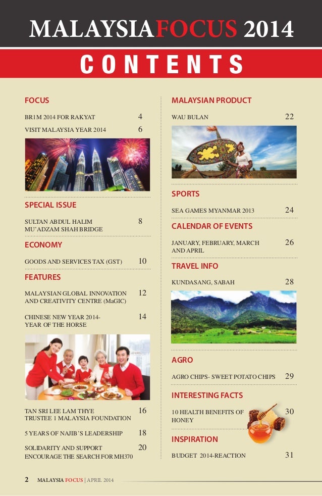 Malaysia Focus 2014 Vol: 1/2014