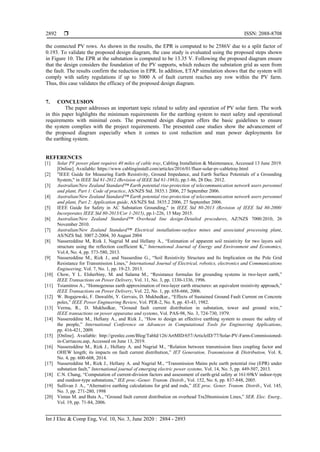Photovoltaic solar farm: earthing system design for cost reduction and ...
