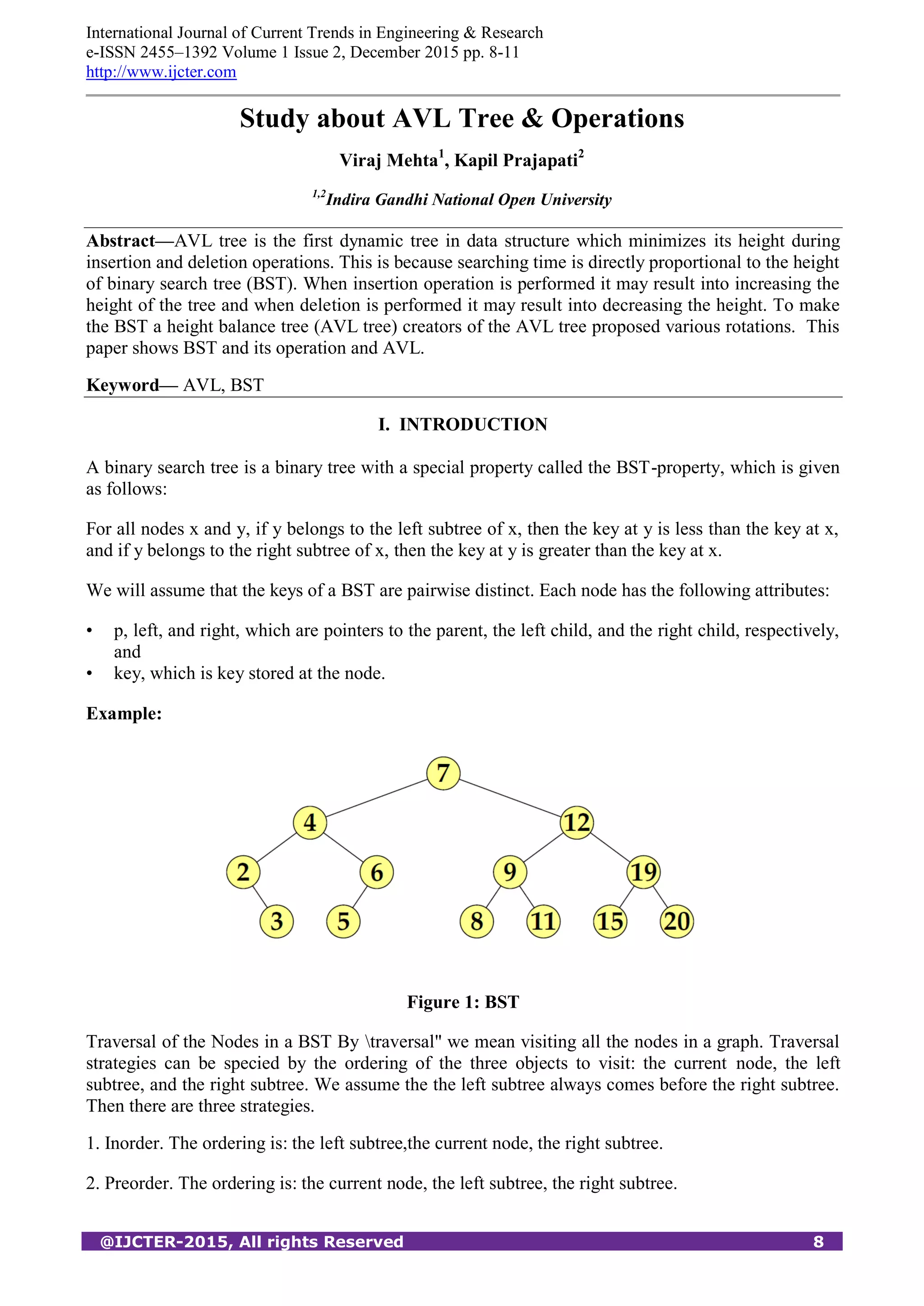 Study about AVL Tree & Operations | PDF | Programming Languages | Computing