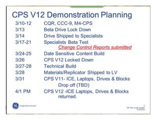 V12 demo planning