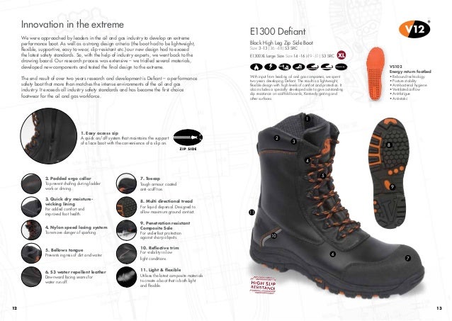 v12 non safety boots