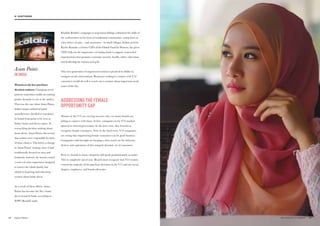 Asian Paints
IN INDIA
Women as the key purchase
decision makers. Changing social
patterns sometimes enable an existing
gender dynamic to rise to the surface.
That was the case when Asian Paints,
India’s largest industrial paint
manufacturer, decided to reposition
its brand from paint to be seen as
India’s home and décor expert. In
researching decision making about
home décor, Asian Paints discovered
that women were responsible for most
of these choices. This led to a change
in Asian Paints’ strategy since it had
traditionally focused on men and
husbands. Instead, the brand created
a series of color experiences designed
to attract the whole family, but
aimed at inspiring and educating
women about home décor.
As a result of these efforts, Asian
Paints has become the No.1 home
décor brand in India according to
WPP’s BrandZ study.
Khalida Brohdi’s campaign to stop honor killings celebrated the skills of
the craftswomen at the heart of traditional communities, using them as
a key driver of sales—and awareness—in small villages. Indian activist
Kavita Ramdas, a former CEO of the Global Fund for Women, has given
TED Talks on the importance of raising funds to support women-led
organizations that promote economic security, health, safety, education,
and leadership for women and girls.
This new generation of empowered women is proud of its ability to
instigate social conversations. Businesses seeking to connect with V12
consumers would do well to reach out to women about important social
issues of the day.
ADDRESSING THE FEMALE
OPPORTUNITY GAP
Women in the V12 are carving out new roles, yet many brands are
failing to connect with them. At first, companies in the V12 markets
ignored or stereotyped women. In the next wave, they learned to
recognize female consumers. Now, in the third wave, V12 companies
are seeing that empowering female consumers can be good business.
Companies with foresight are keeping a close watch on the behavior,
desires, and aspirations of this uniquely dynamic set of consumers.
Even so, brands in many categories still speak predominantly to males.
This is completely out of sync. Brands must recognize that V12 women
control the majority of the purchase decisions in the V12 and are social
shapers, employees, and brand advocates.
6968 THE VELOCITY 12 MARKETS
02. VELOCITY DRIVERS
 