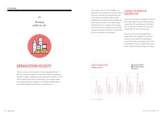 59
68 72
30
37
43
20
26
37
76
47 46
84
47
50
Source: Dr. Surjit Bhalla.
DEVELOPED COUNTRIES
DEVELOPING COUNTRIES
OGILVY V12
1960 1980 2000 2012 2025
AVERAGE URBANIZATION
BY MARKET CLUSTERS (%)
20
0
40
60
80
100
LEADING THE WORLD IN
URBANIZATION
The pace of urbanization is increasing faster in the V12
than in other groups of nations. A typical developing
economy had a 30% urbanization rate in 1960 and a
47% rate today. The V12 markets, by contrast, have
shifted from 20% to 46% in the same period.
Three of the V12 nations lead this rapid change:
together, India, China and Nigeria are expected to
account for over one-third (37%) of the projected
growth of the world’s urban population between 2014
and 2050. India is projected to add 404 million urban
dwellers, China 292 million, and Nigeria 212 million.22
URBANIZATION VELOCITY
The move to cities is one of the main forces that has reshaped global life in the
past 50 years, impacting virtually every corner of the world. Not surprisingly, then,
urbanization will play a significant role in the maturation of V12 markets. V12 cities
will increasingly dominate the list of world megacities, while contiguous satellite
towns around and in between megacities, such as Shanghai and Delhi, will form
an increasing “urbangea” that will also have a substantial impact.
Reshaping
middle-class life.
These changes will create a host of challenges and
opportunities as more middle-class consumers transition
from rural to urban life. Increased urbanization will
result in large social and lifestyle shifts for people
acclimating to new settings. An accelerated middle-class
lifestyle will, for many, lead to new cultural tensions.
Technology will need to compensate for the growing
strain on infrastructure and public services. For brands,
accelerated urbanization will provide new opportunities
for services, marketing, and entertainment.
8382 THE VELOCITY 12 MARKETS
02. VELOCITY DRIVERS
 