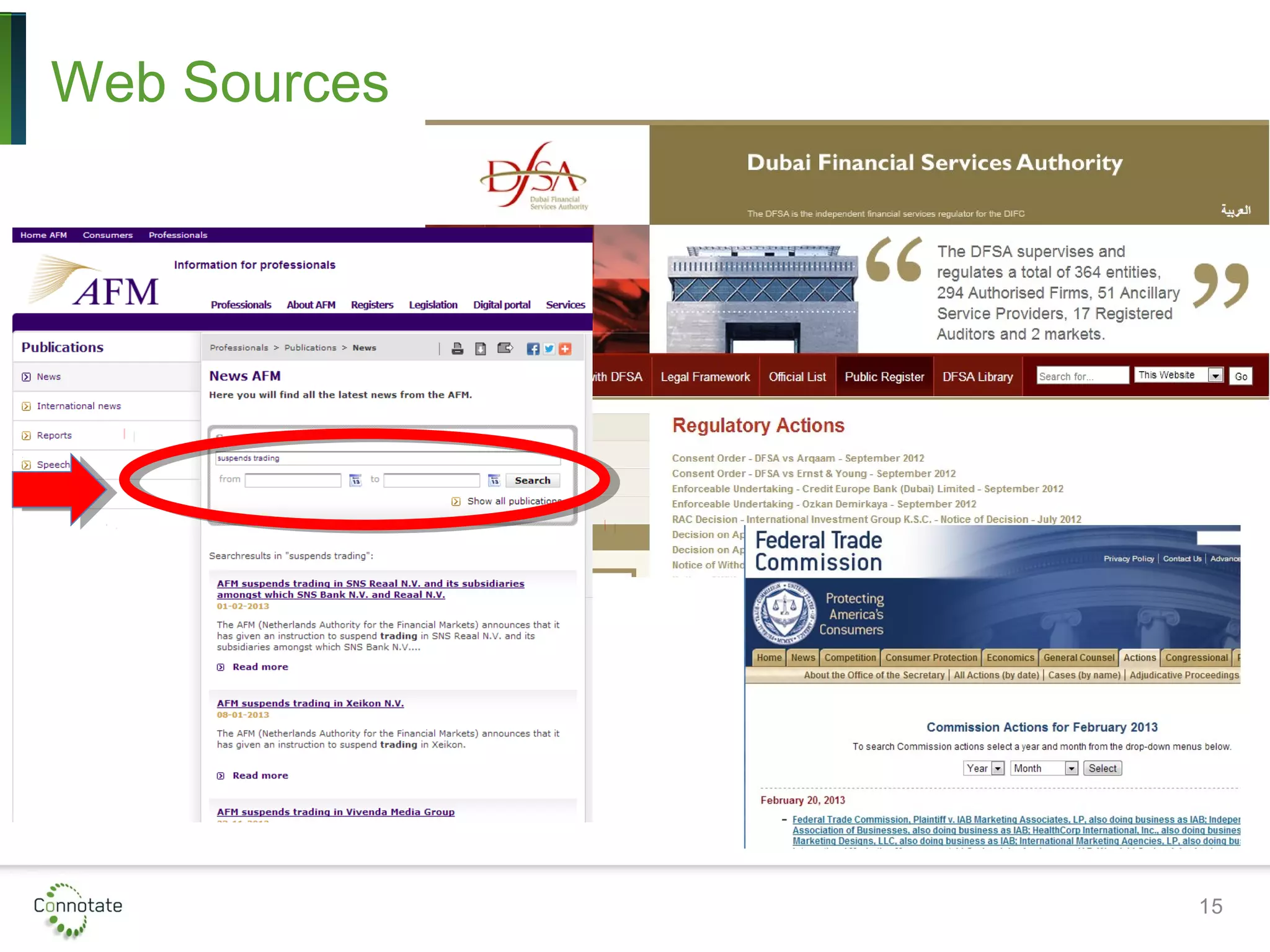 Web Sources
15
 
