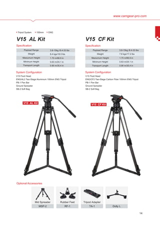 Camgear V15 AL & CF brochure