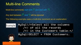 SQL Comments | PPT