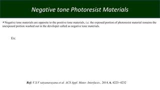 Hybrid Polymers for Lithographic Applications, First Presentation | PPT