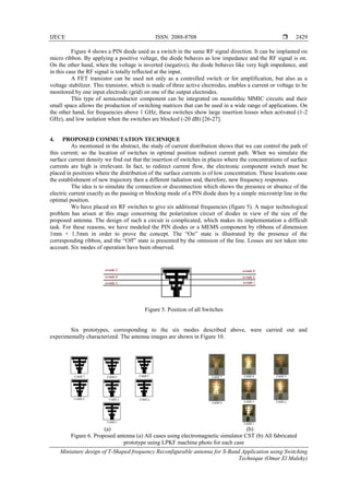 Miniature design of T-Shaped frequency Reconfigurable antenna for S ...